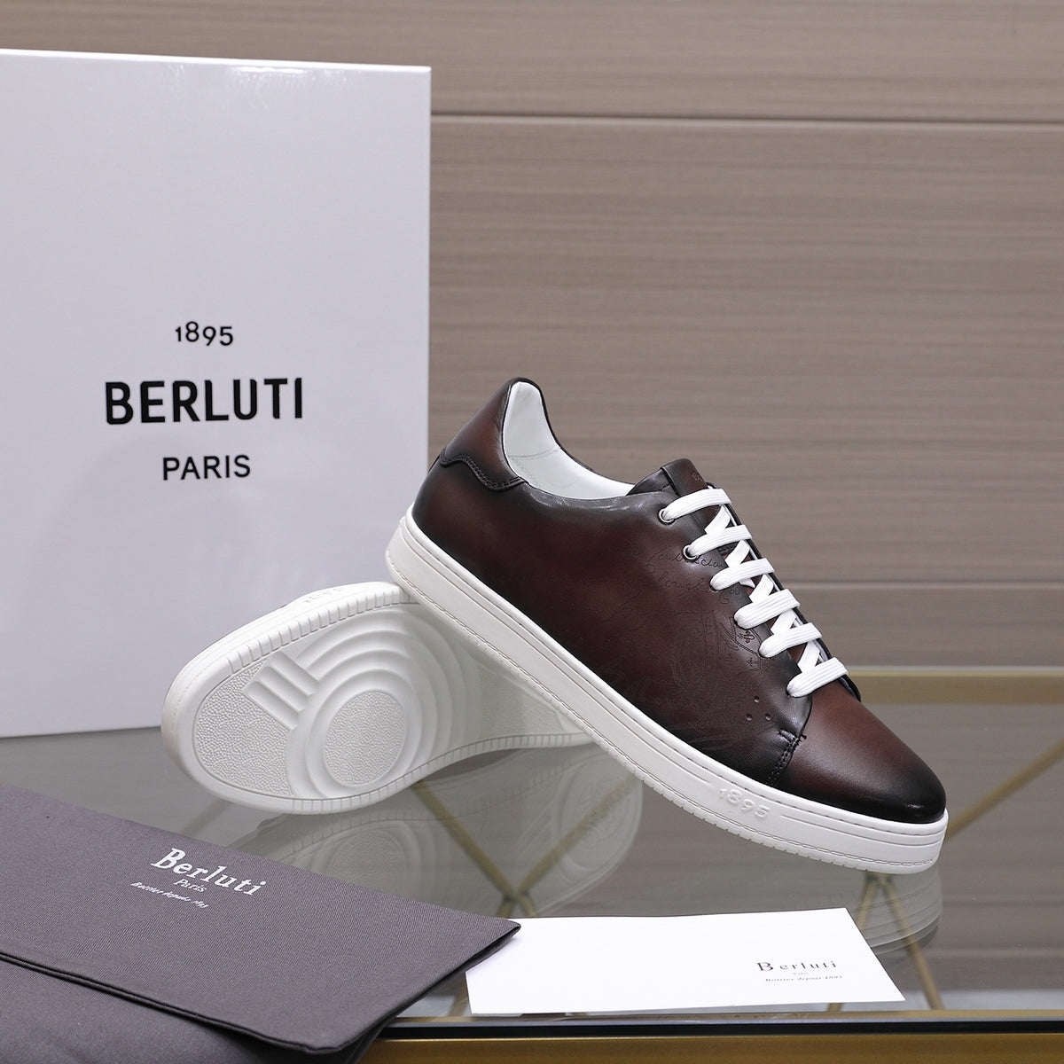 Berluti Men's Edge-Last Leather Casual Shoes