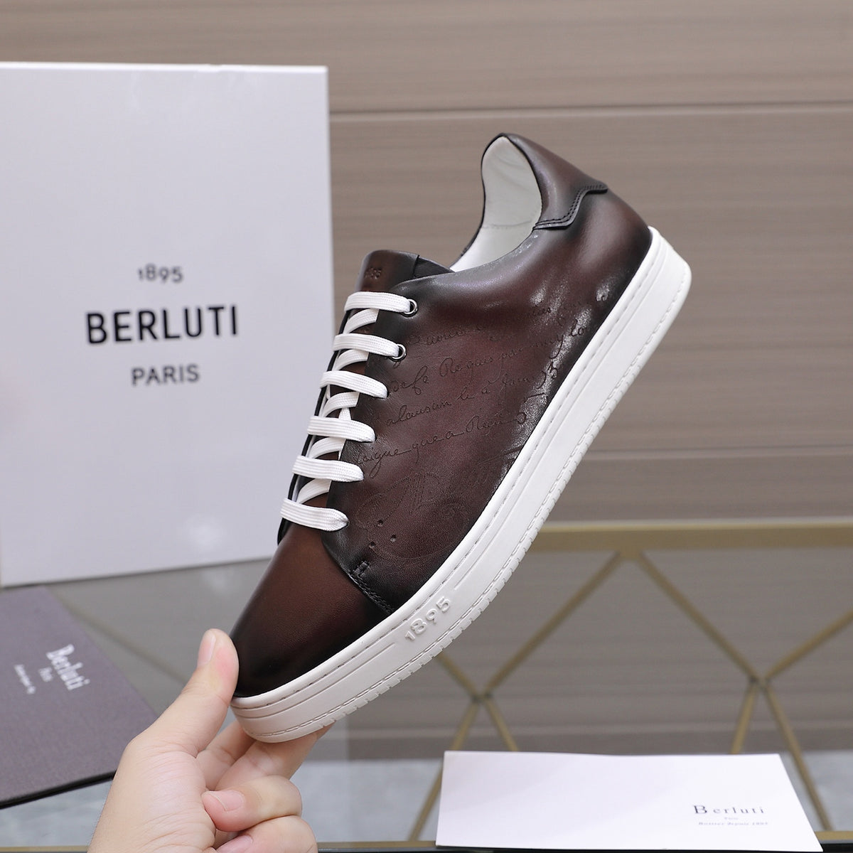 Berluti Men's Edge-Last Leather Casual Shoes