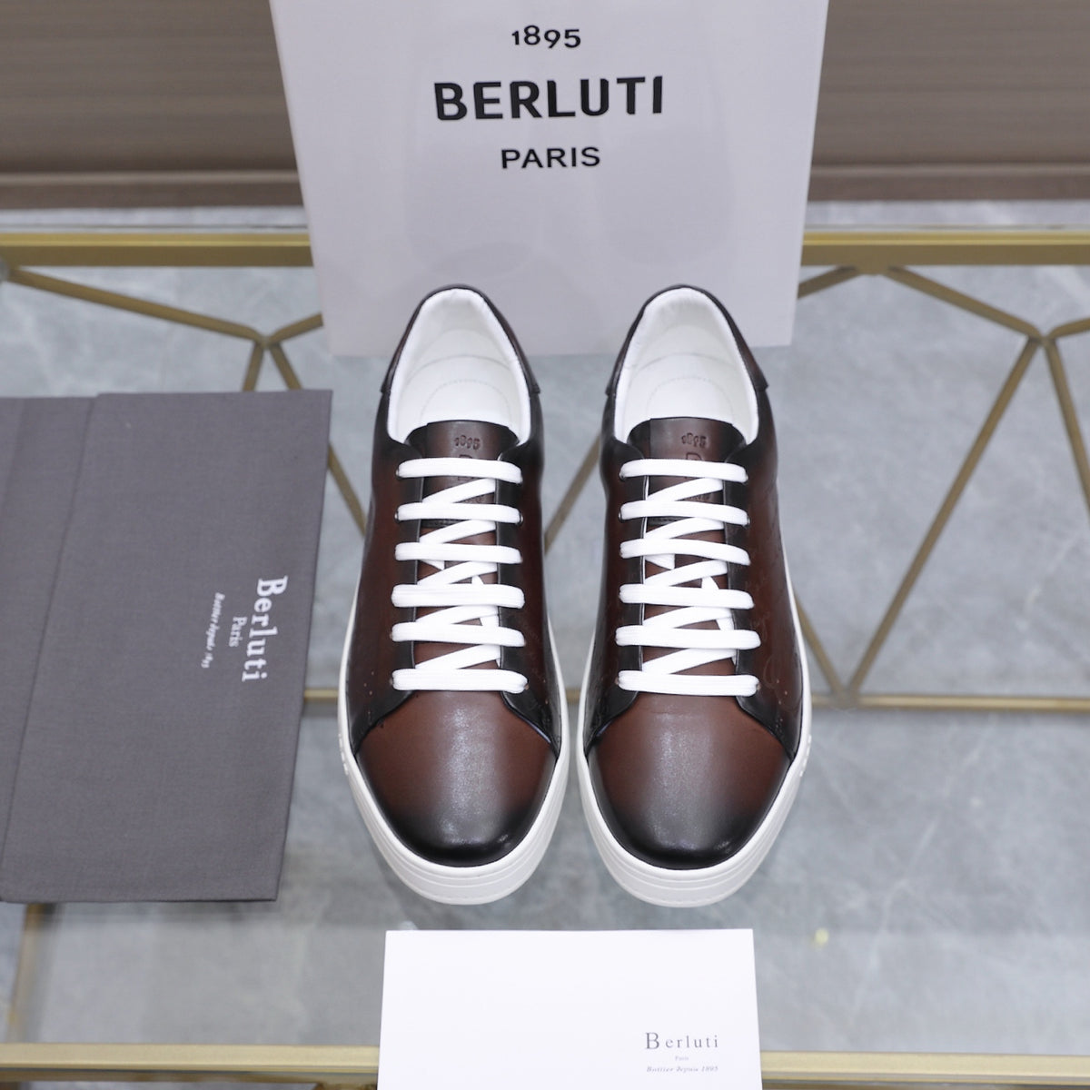 Berluti Men's Edge-Last Leather Casual Shoes