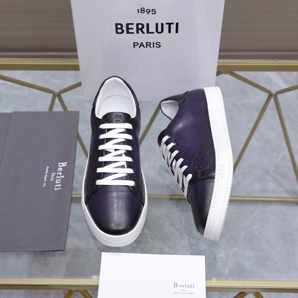 Berluti Men's Edge-Last Leather Casual Shoes
