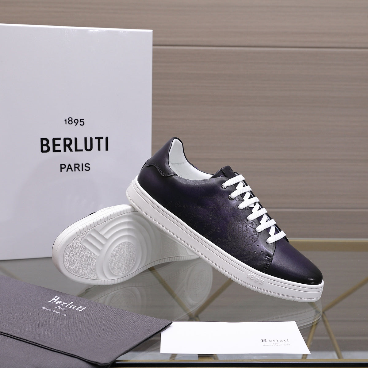 Berluti Men's Edge-Last Leather Casual Shoes