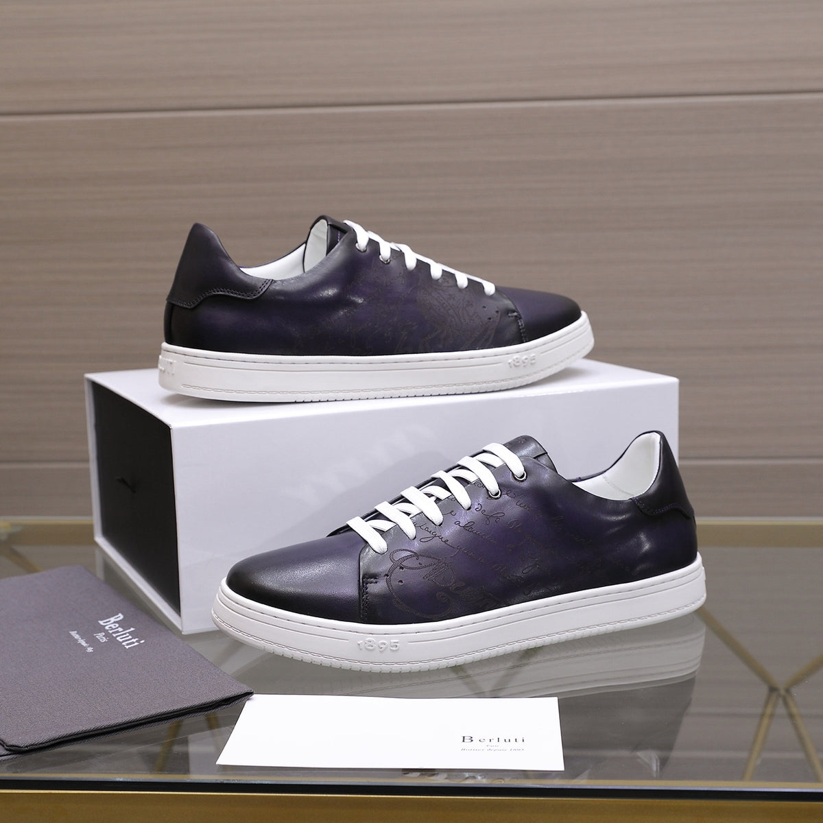 Berluti Men's Edge-Last Leather Casual Shoes