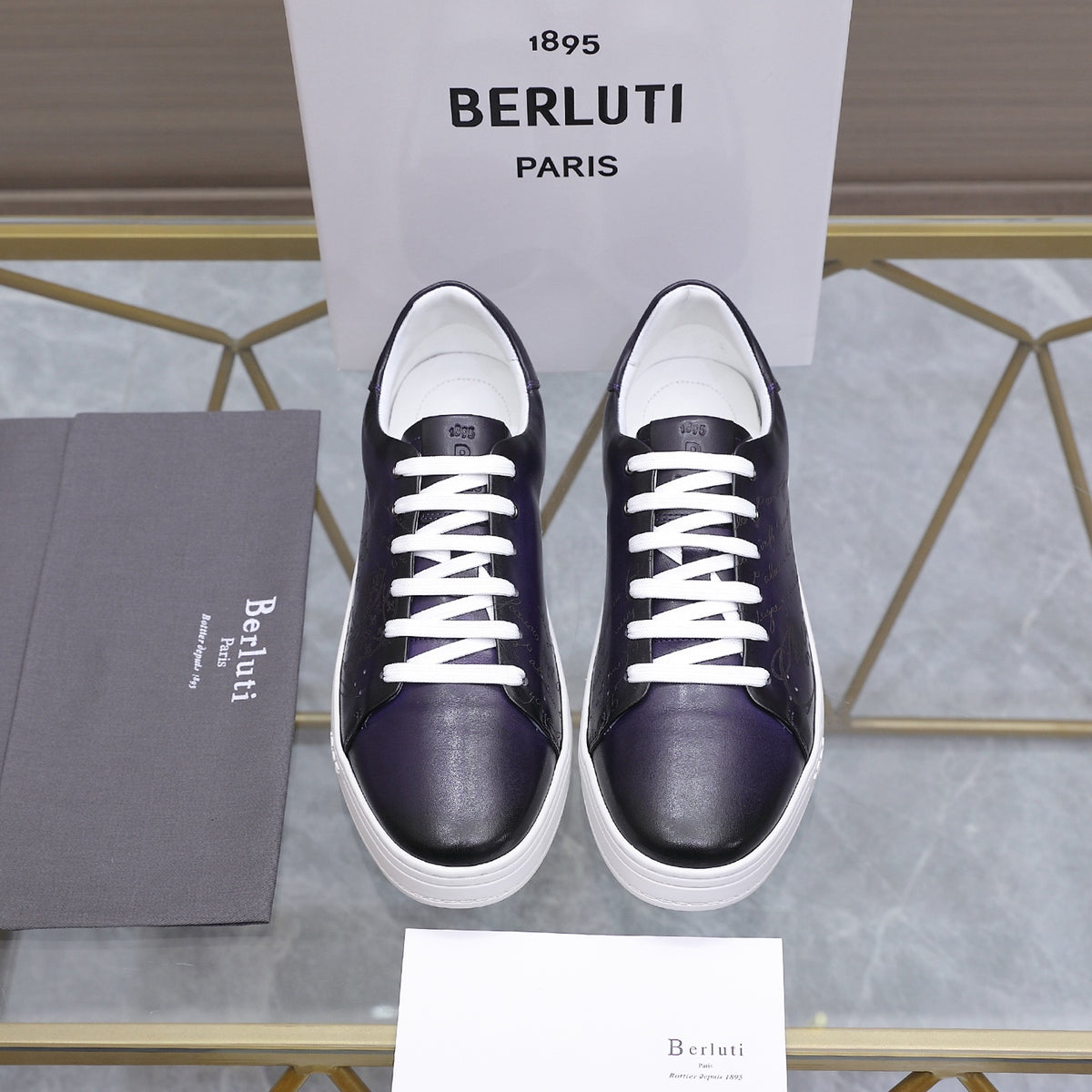 Berluti Men's Edge-Last Leather Casual Shoes