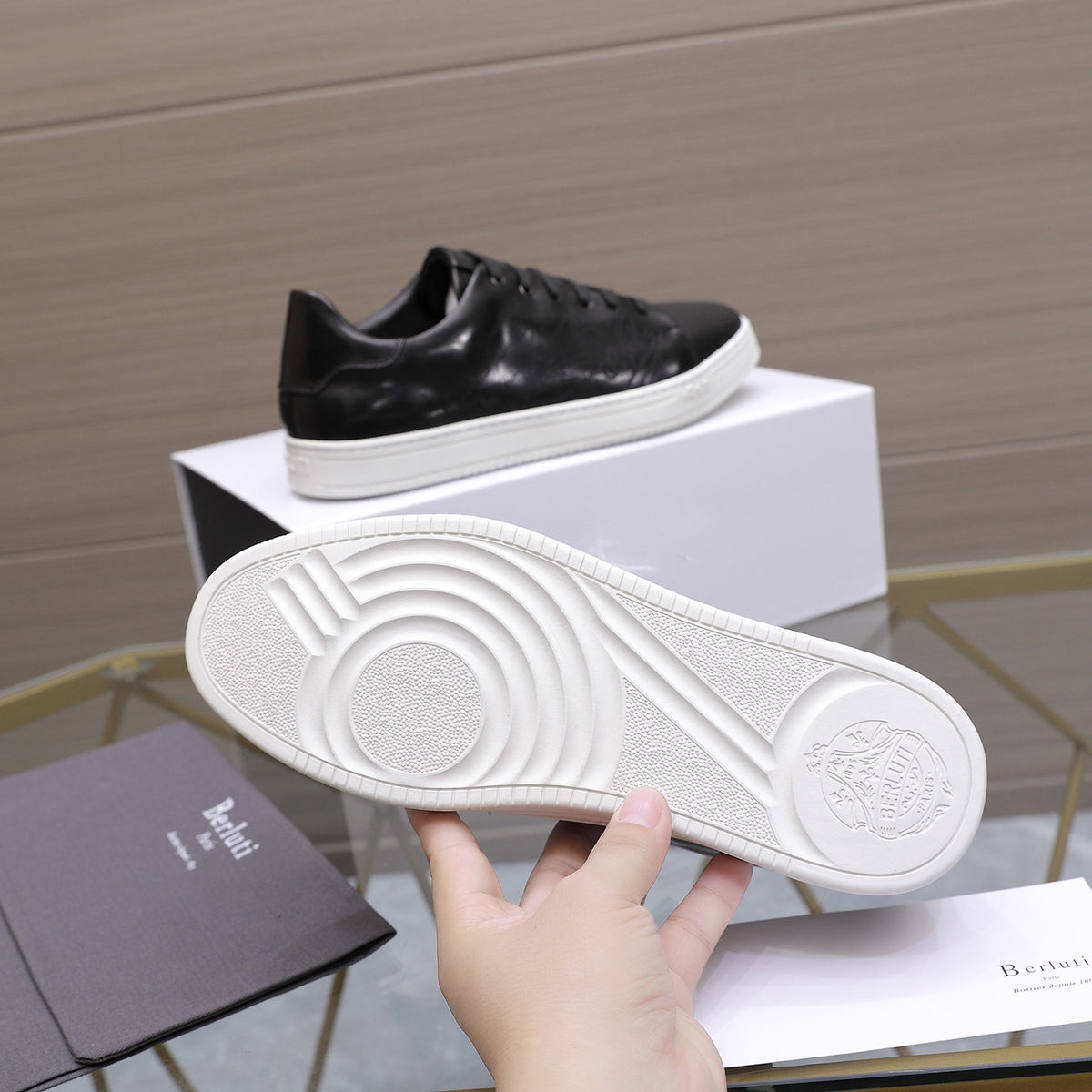 Berluti Men's Edge-Last Leather Casual Shoes