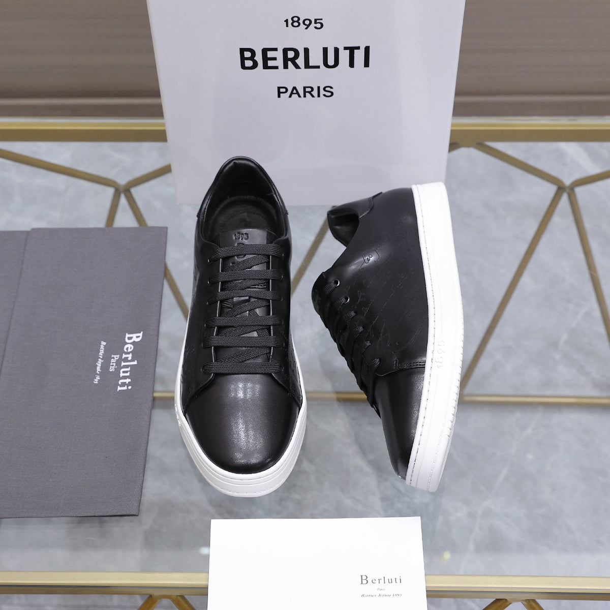 Berluti Men's Edge-Last Leather Casual Shoes