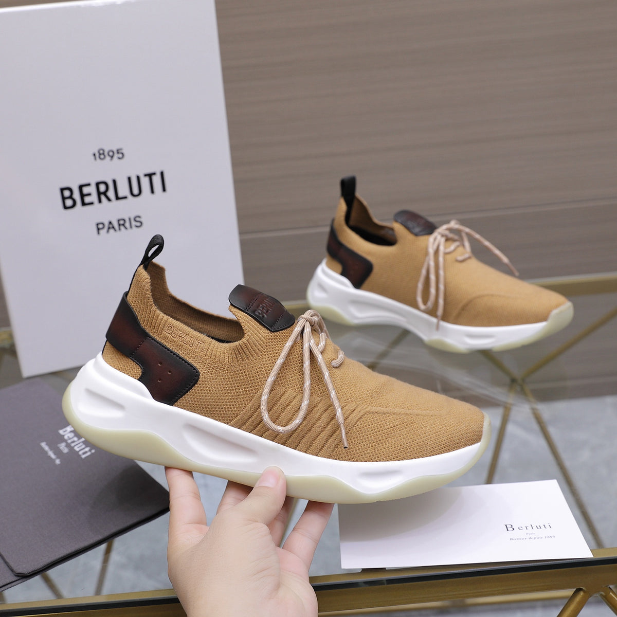 Berluti Men's Edge-Last Leather Casual Shoes