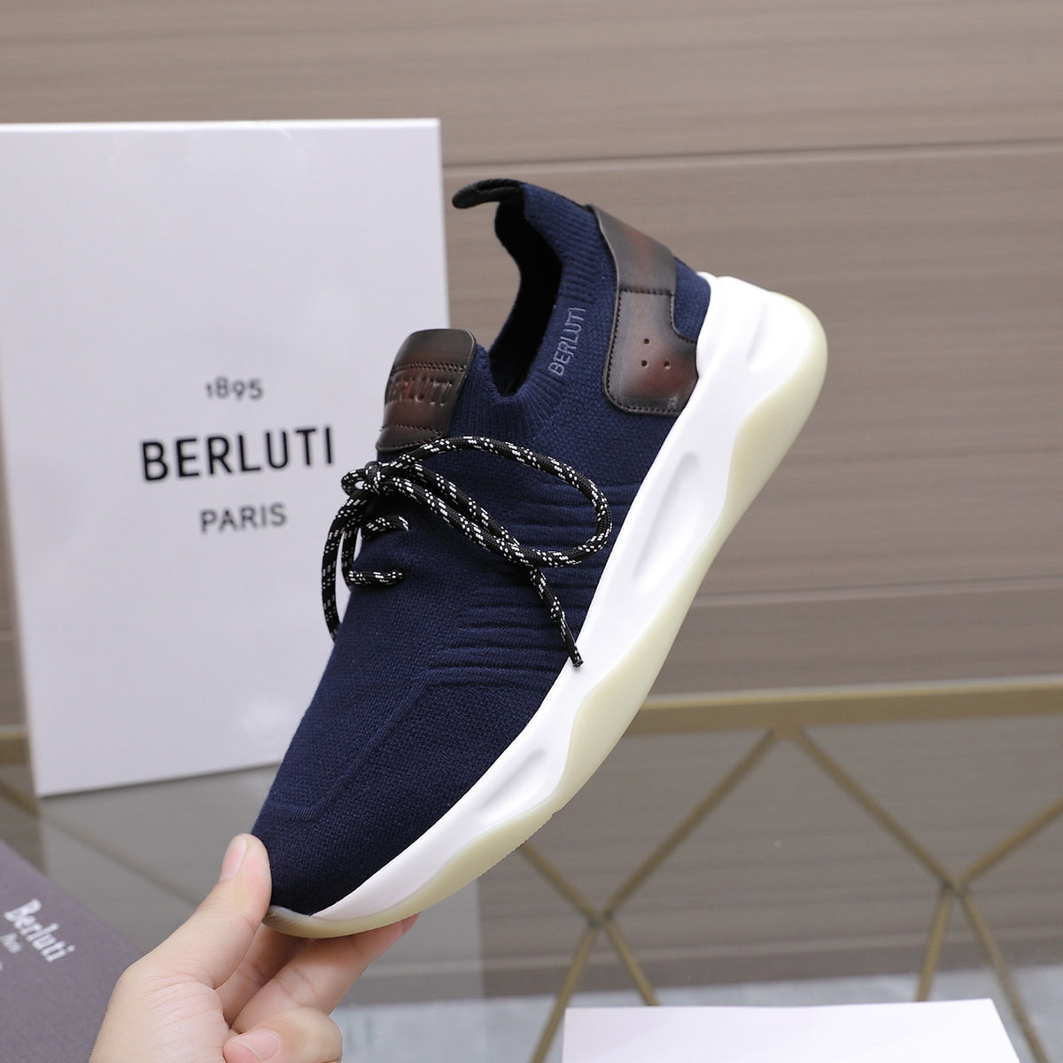 Berluti Men's Edge-Last Leather Casual Shoes