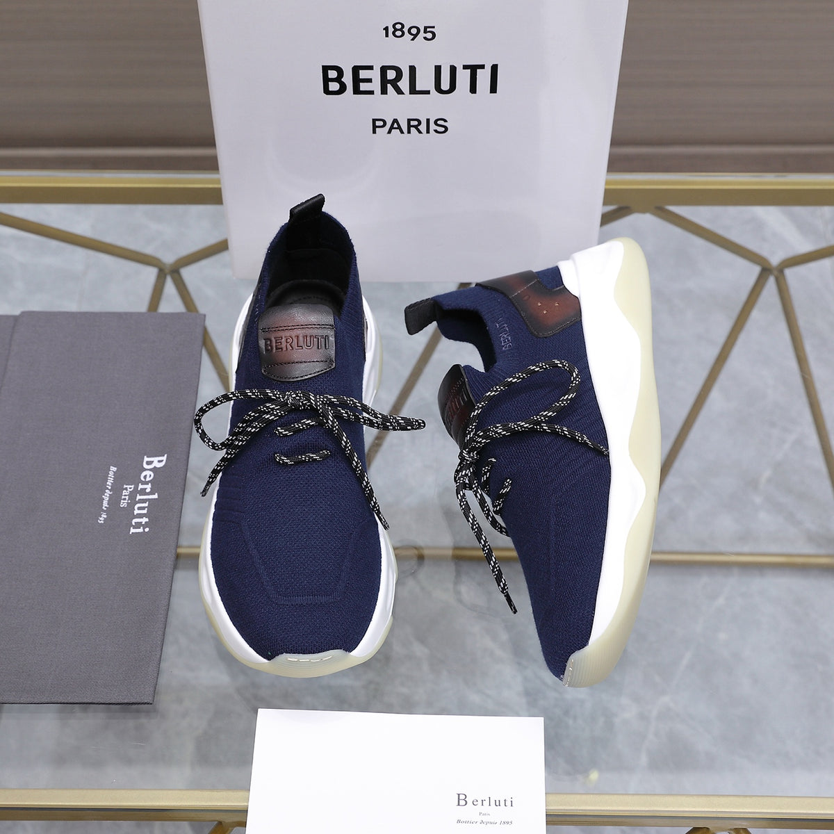 Berluti Men's Edge-Last Leather Casual Shoes