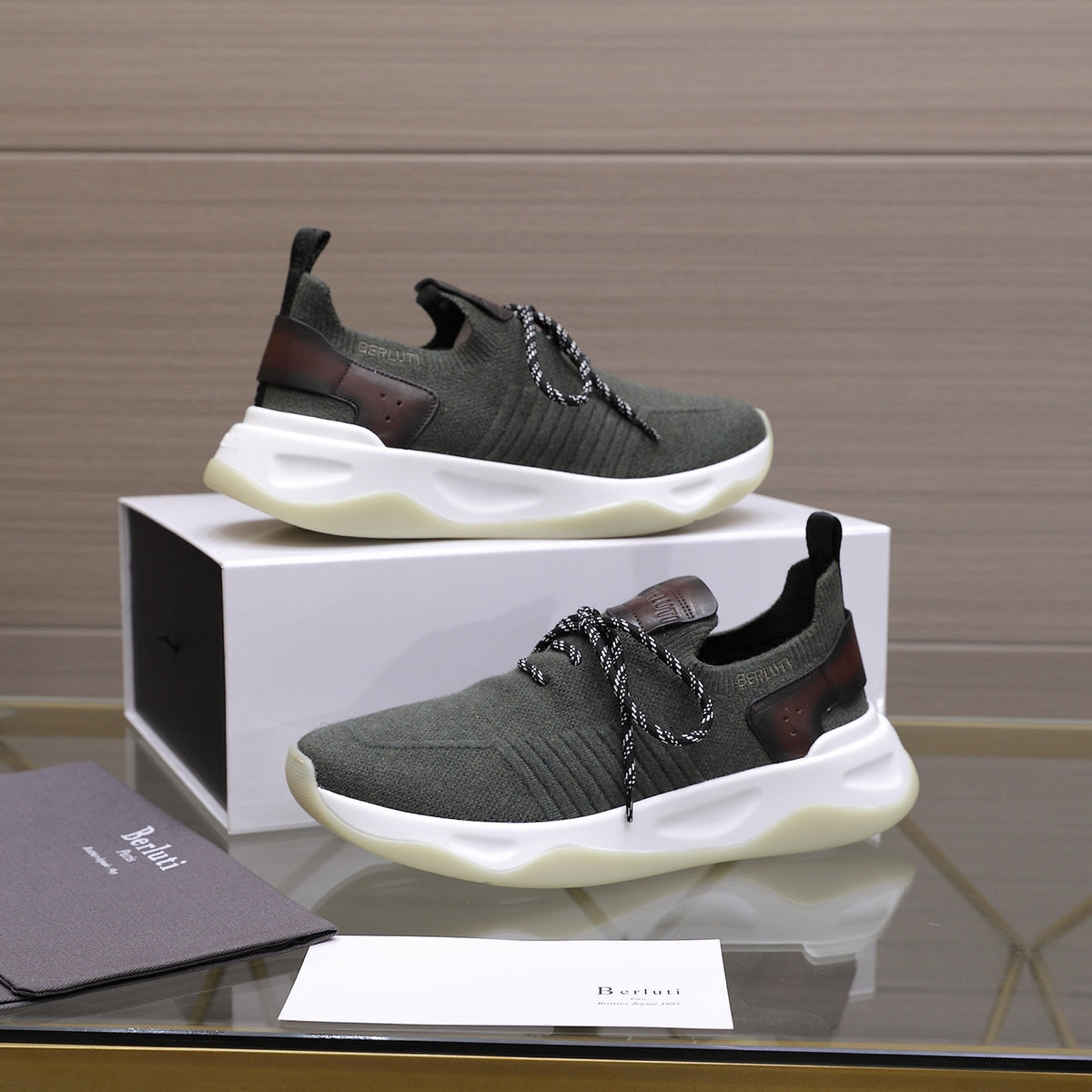 Berluti Men's Edge-Last Leather Casual Shoes