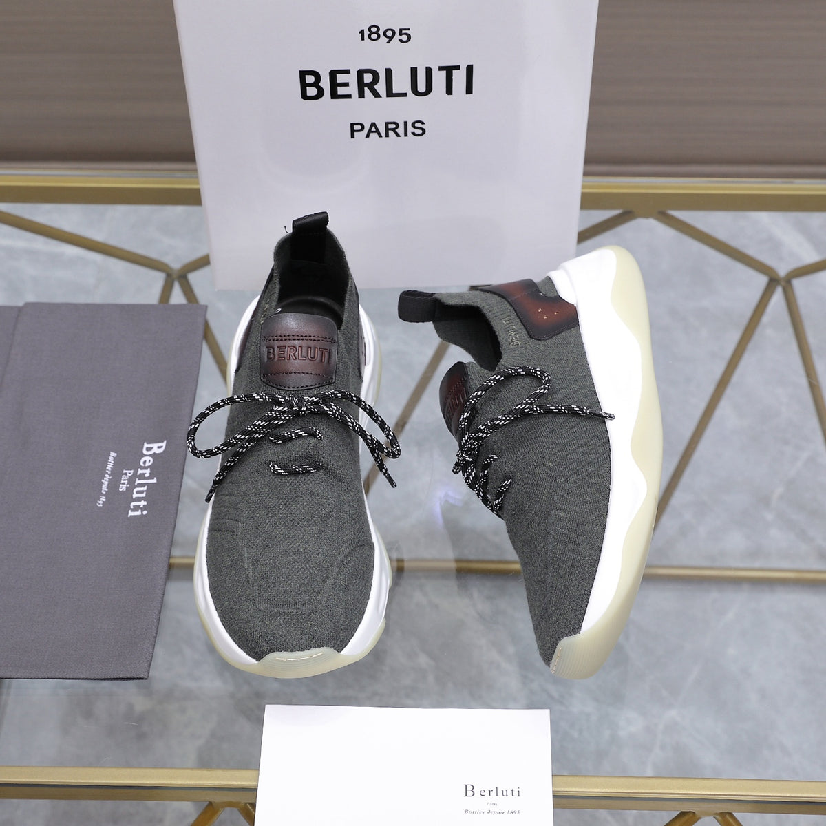 Berluti Men's Edge-Last Leather Casual Shoes