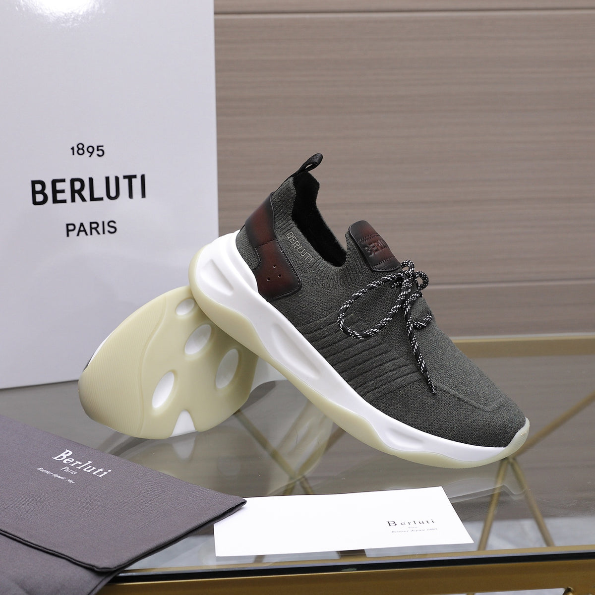 Berluti Men's Edge-Last Leather Casual Shoes