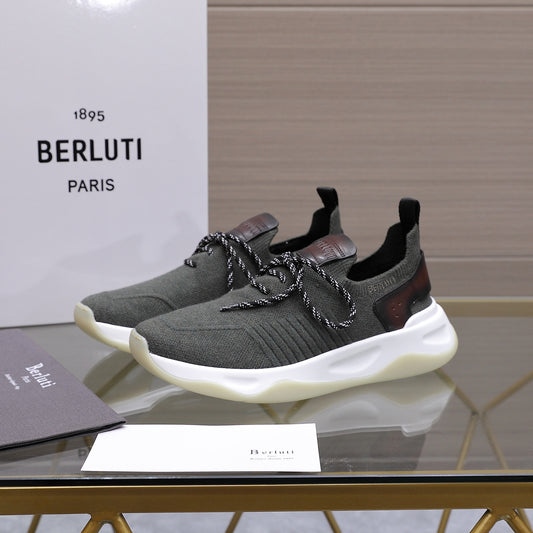 Berluti Men's Edge-Last Leather Casual Shoes