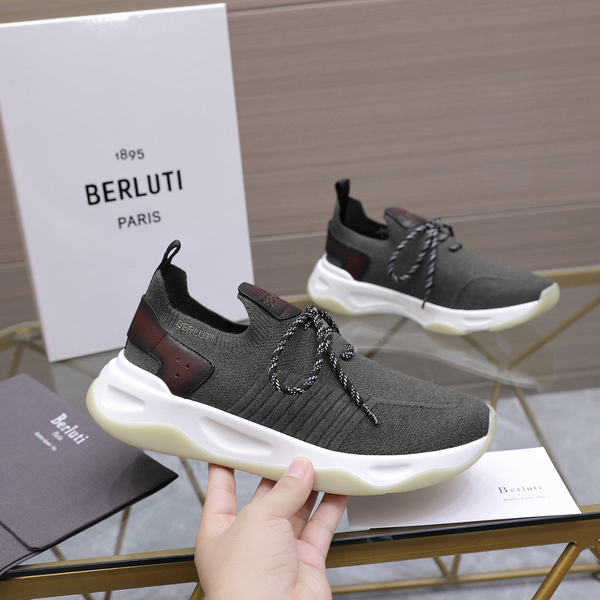 Berluti Men's Edge-Last Leather Casual Shoes