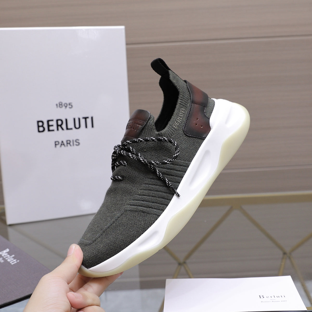 Berluti Men's Edge-Last Leather Casual Shoes