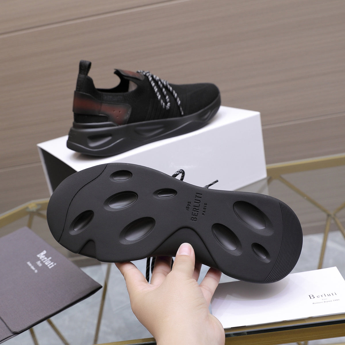 Berluti Men's Edge-Last Leather Casual Shoes