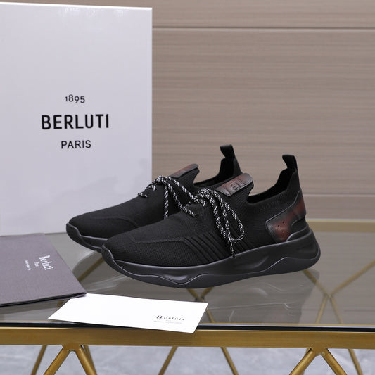 Berluti Men's Edge-Last Leather Casual Shoes