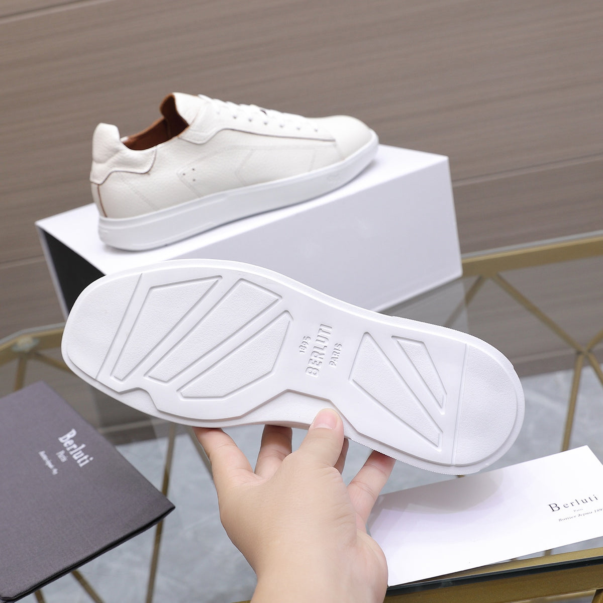 Berluti Men's Edge-Last Leather Casual Shoes