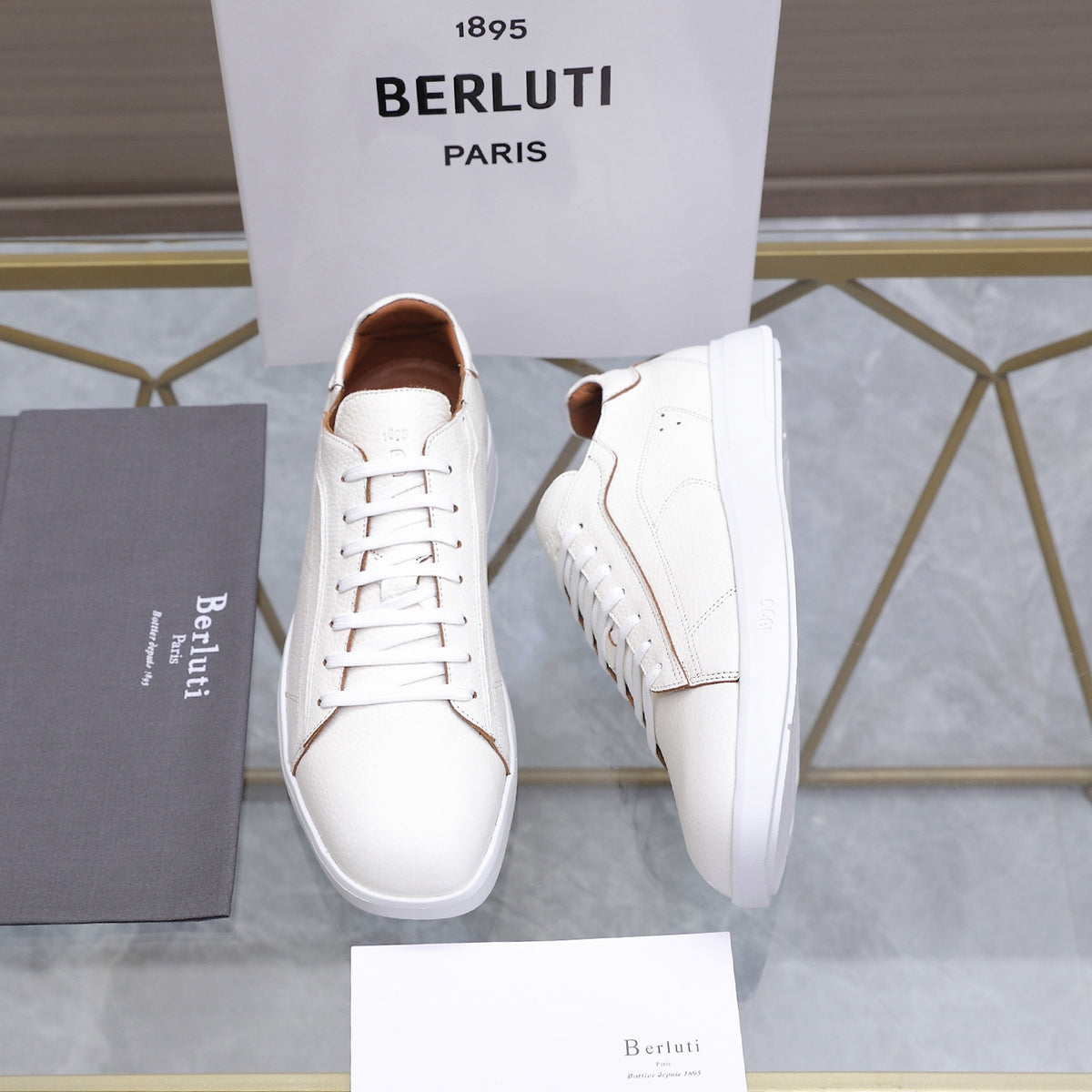 Berluti Men's Edge-Last Leather Casual Shoes
