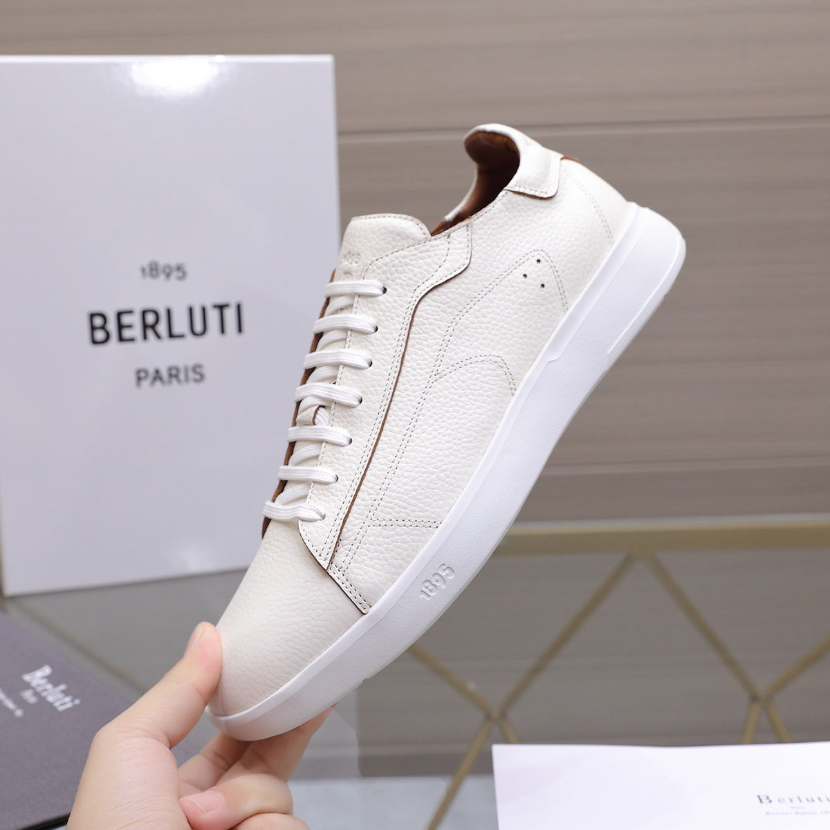 Berluti Men's Edge-Last Leather Casual Shoes