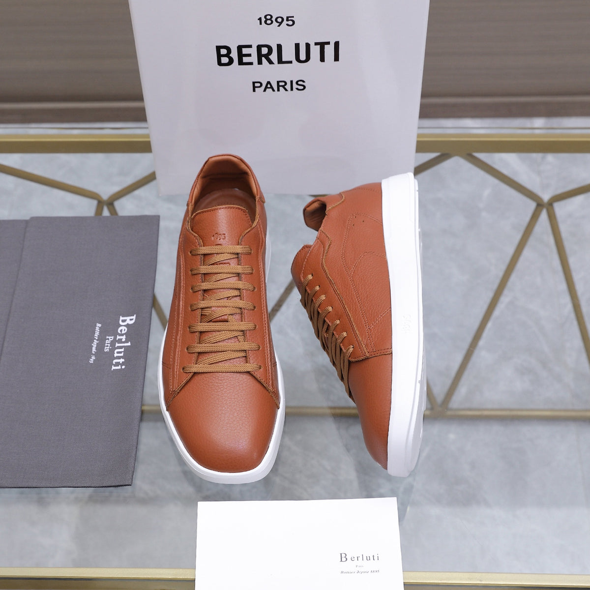 Berluti Men's Edge-Last Leather Casual Shoes