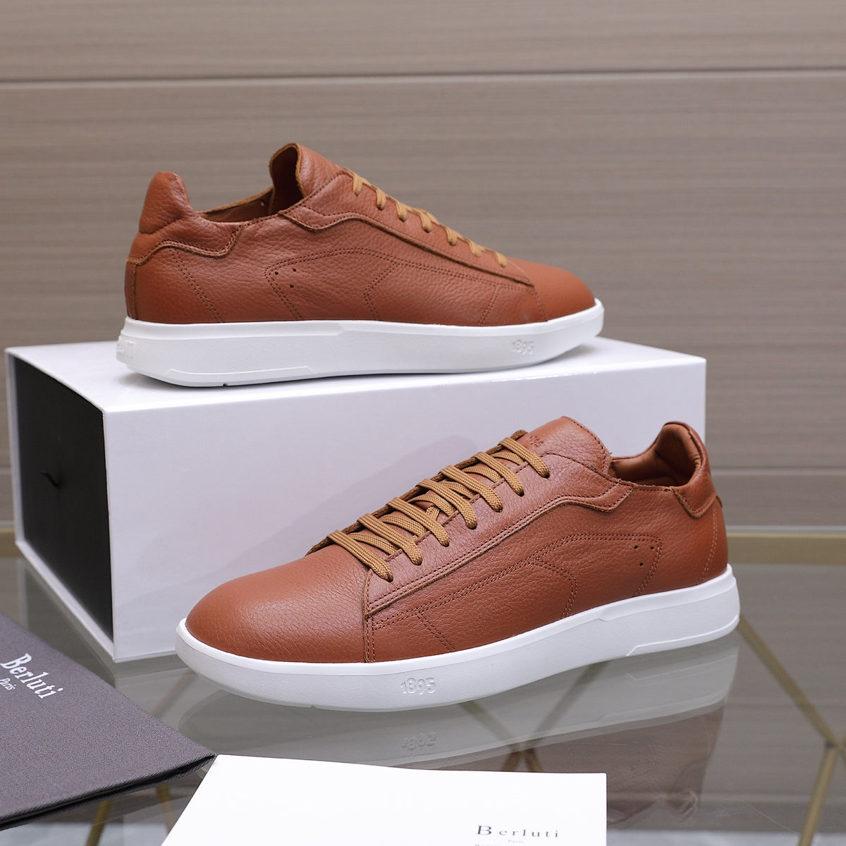 Berluti Men's Edge-Last Leather Casual Shoes