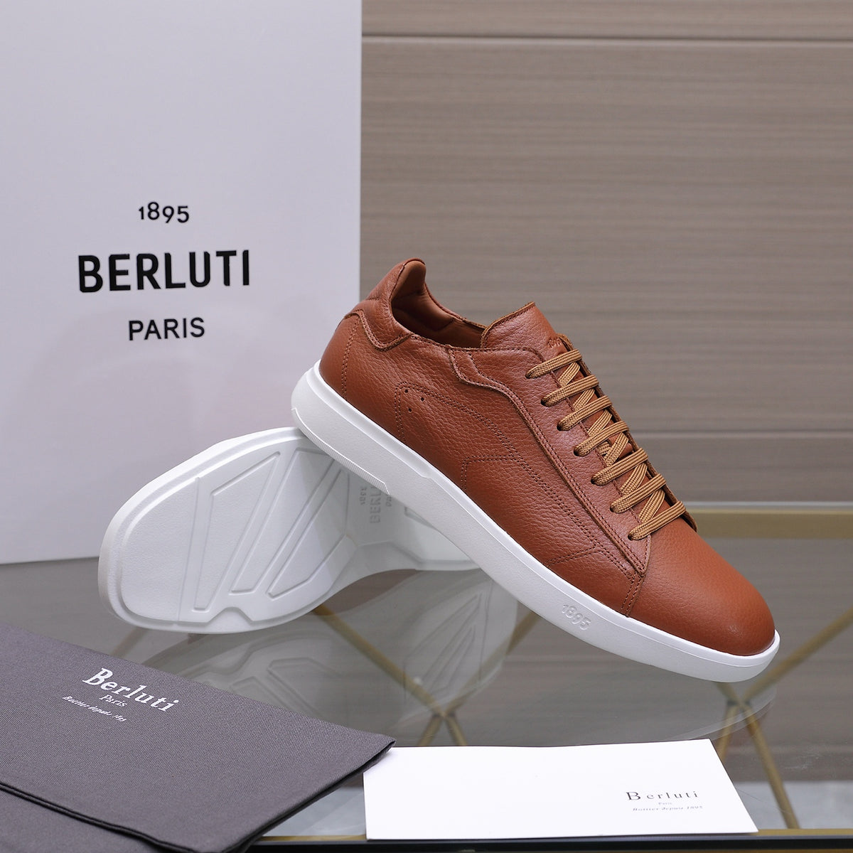 Berluti Men's Edge-Last Leather Casual Shoes