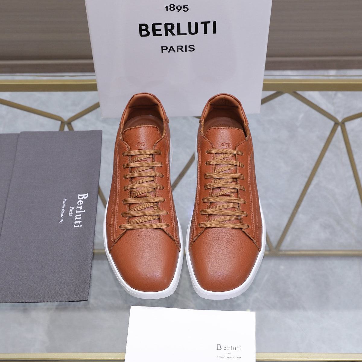 Berluti Men's Edge-Last Leather Casual Shoes