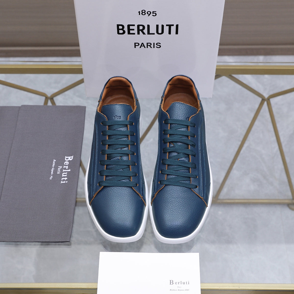 Berluti Men's Edge-Last Leather Casual Shoes