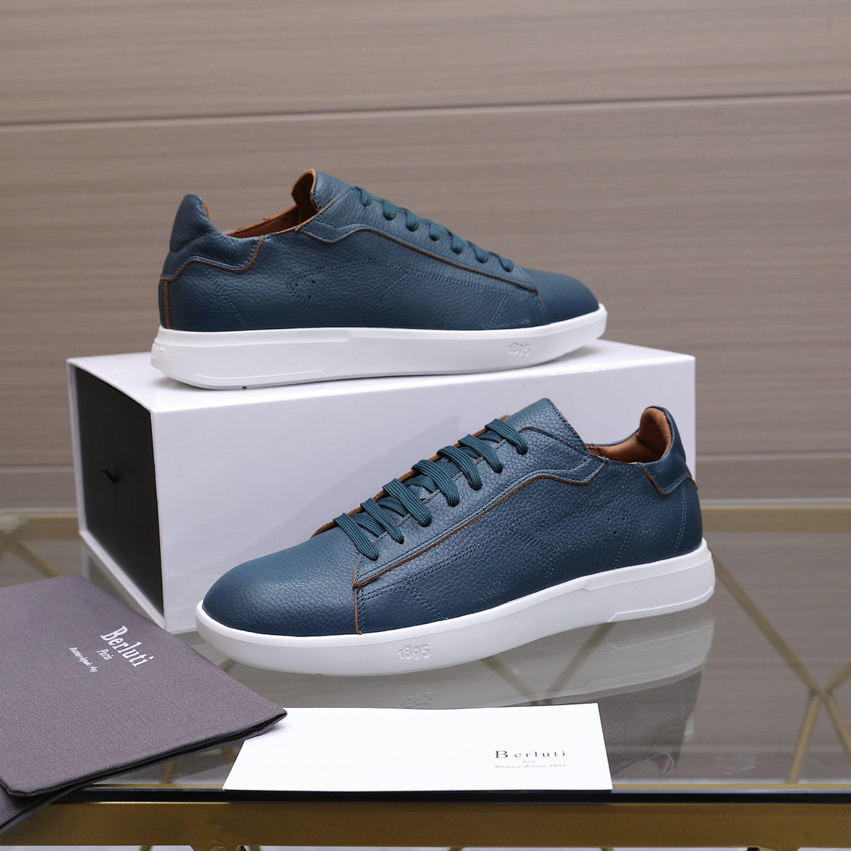 Berluti Men's Edge-Last Leather Casual Shoes