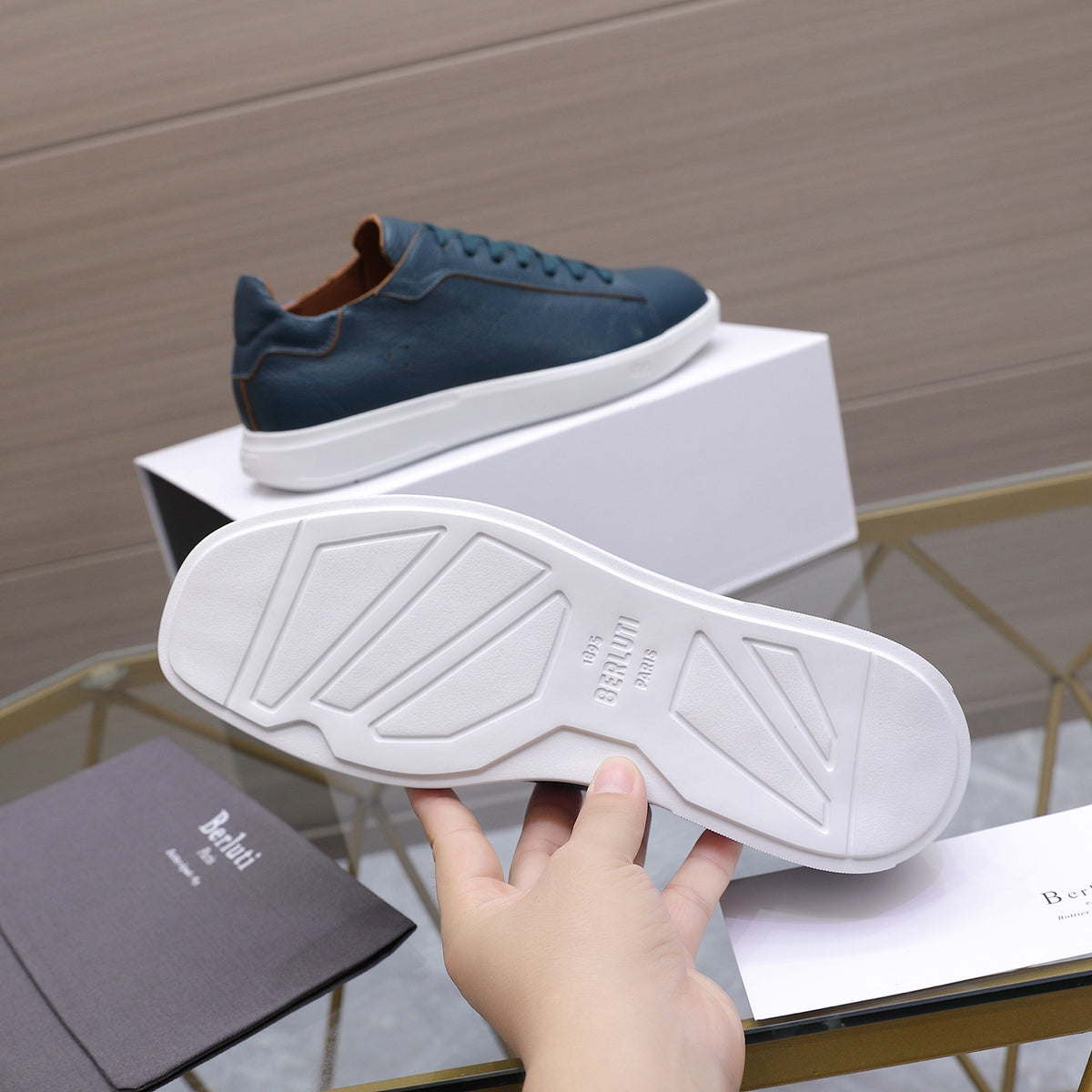 Berluti Men's Edge-Last Leather Casual Shoes