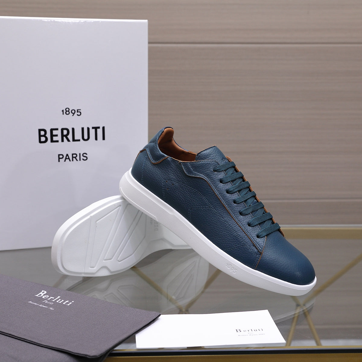 Berluti Men's Edge-Last Leather Casual Shoes