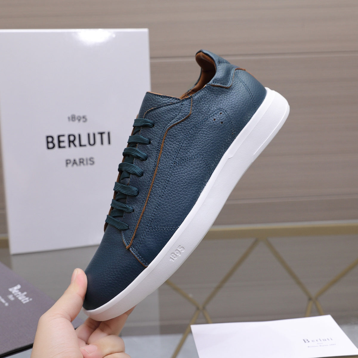 Berluti Men's Edge-Last Leather Casual Shoes