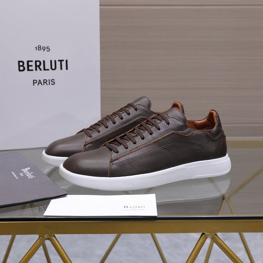 Berluti Men's Edge-Last Leather Casual Shoes