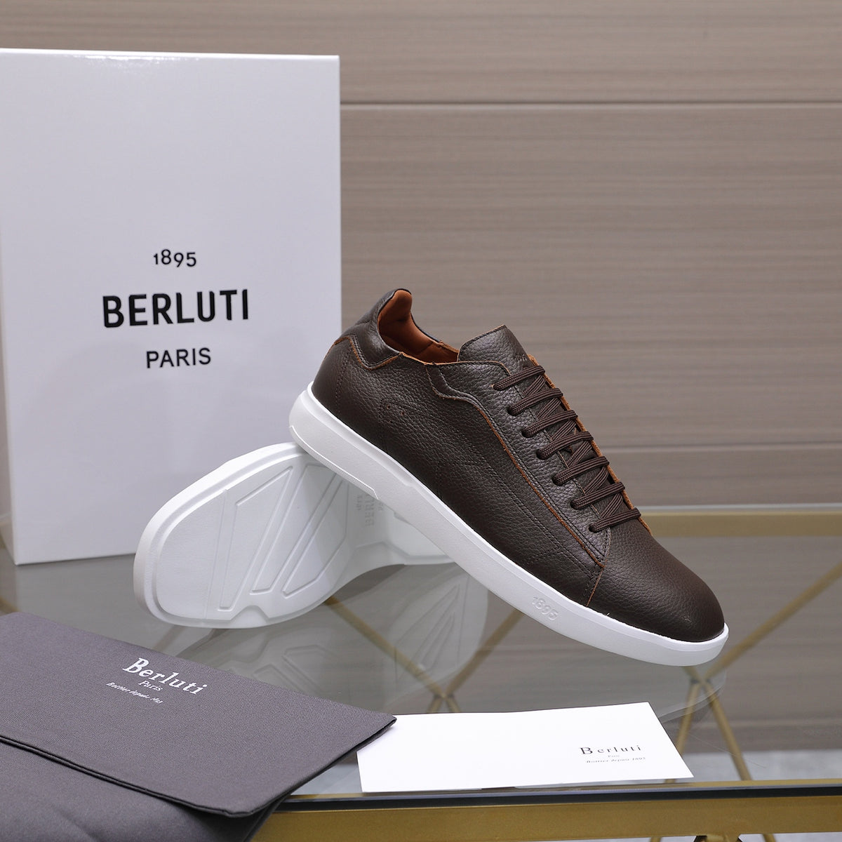 Berluti Men's Edge-Last Leather Casual Shoes