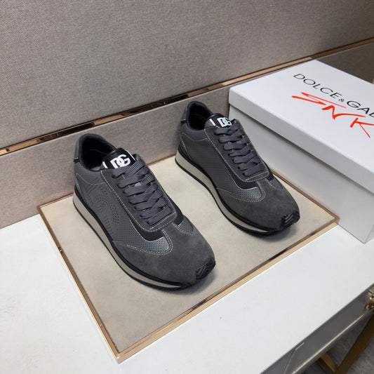 Dolce & Gabbana DG Couple's Multi-Material Casual Sneakers Multi-Color