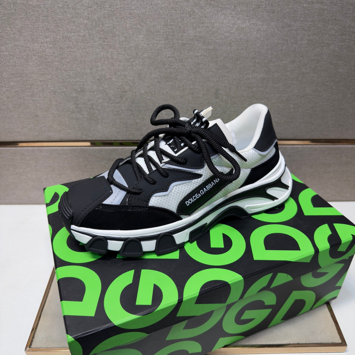 Dolce & Gabbana DG Couple's Multi-Material Casual Sneakers 6 Colors