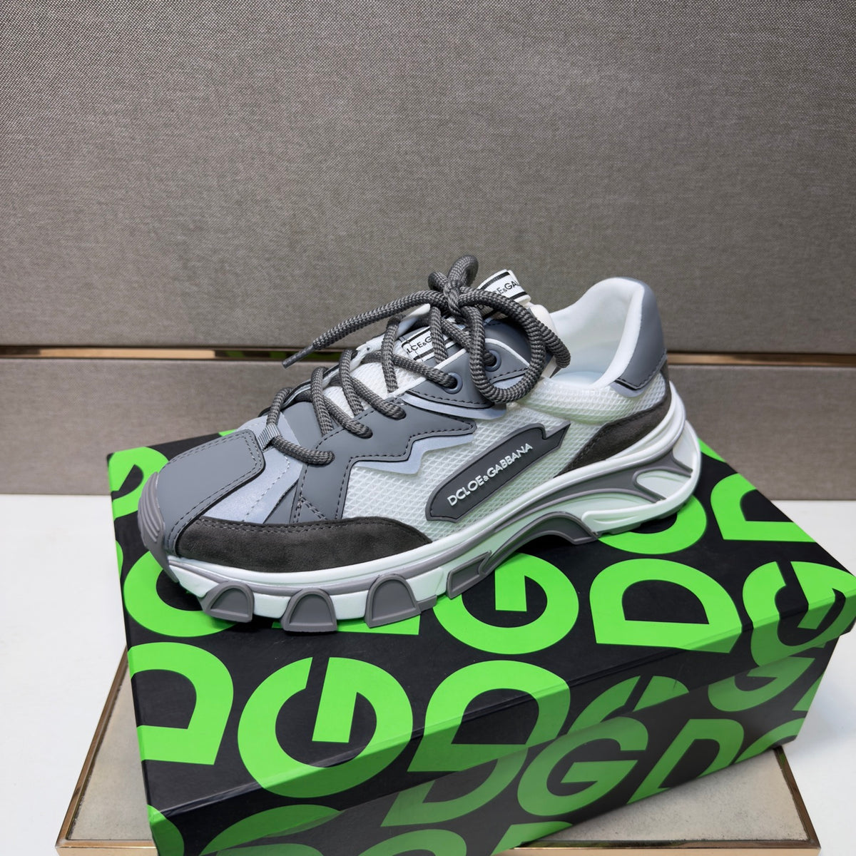 Dolce & Gabbana DG Couple's Multi-Material Casual Sneakers 6 Colors