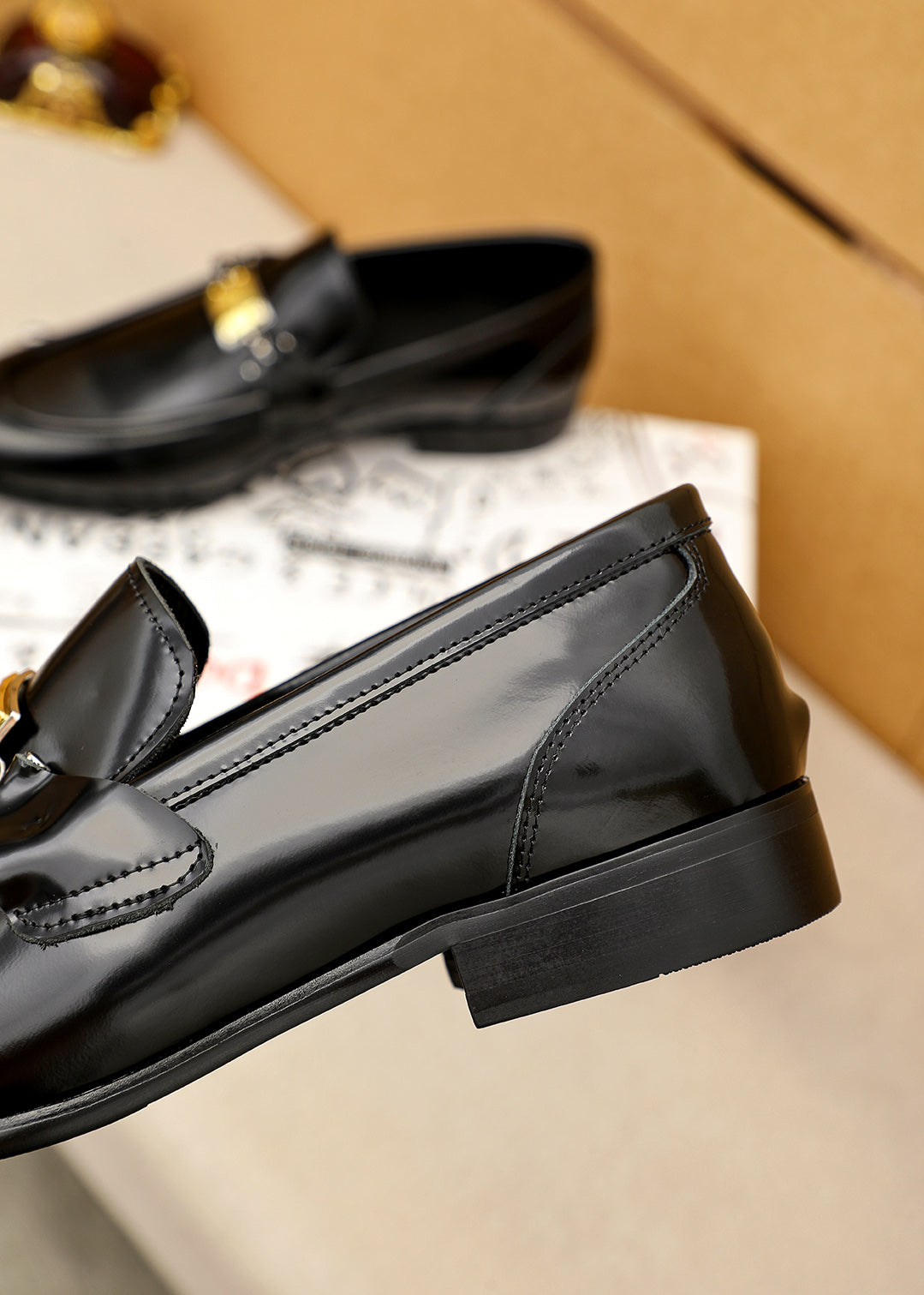 Dolce & Gabbana DG Men's Dress Shoes in Italian Patent Calfskin