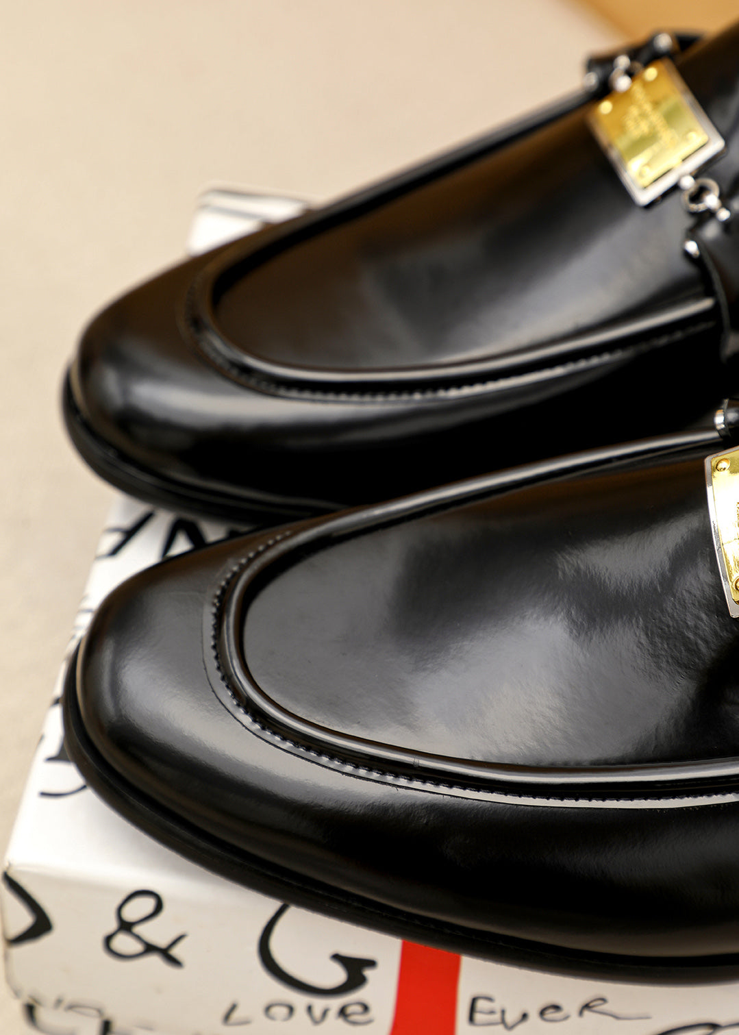 Dolce & Gabbana DG Men's Dress Shoes in Italian Patent Calfskin