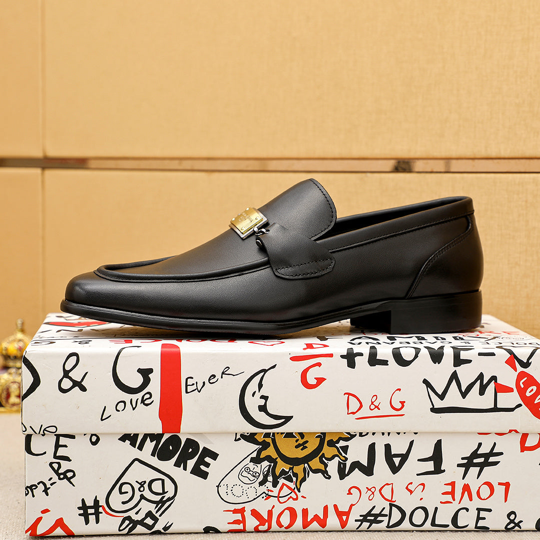 Dolce & Gabbana DG Men's Italian Calfskin Dress Shoes