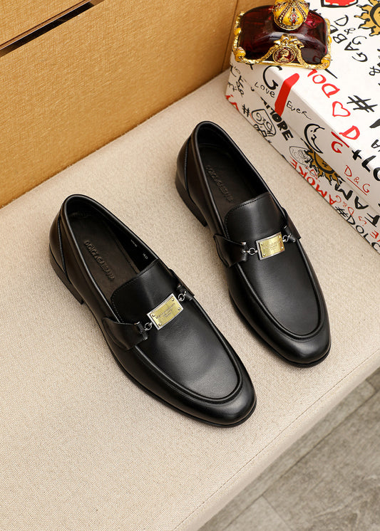 Dolce & Gabbana DG Men's Italian Calfskin Dress Shoes