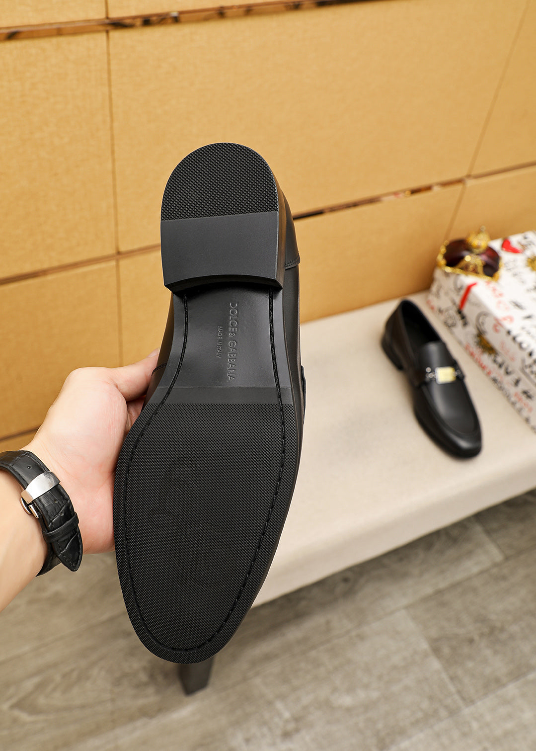 Dolce & Gabbana DG Men's Italian Calfskin Dress Shoes