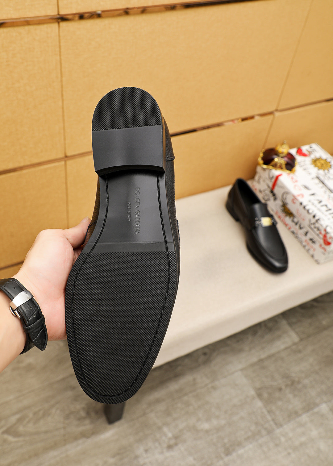 Dolce & Gabbana DG Men's Italian Calfskin Dress Shoes