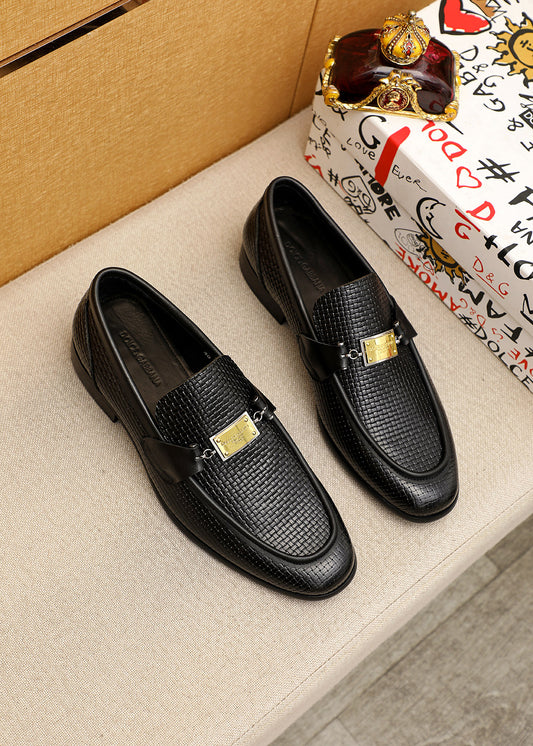 Dolce & Gabbana DG Men's Italian Calfskin Dress Shoes