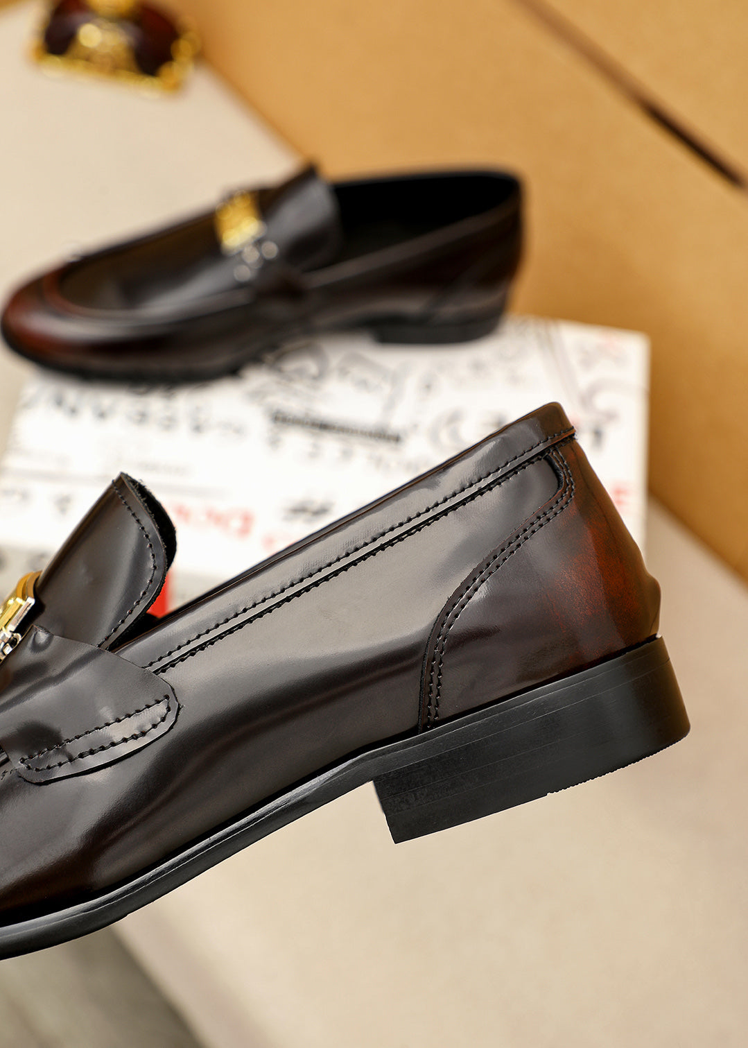Dolce & Gabbana DG Men's Dress Shoes in Italian Patent Calfskin