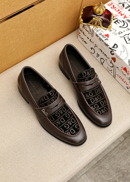 Dolce & Gabbana DG Men's Italian Calfskin Dress Shoes