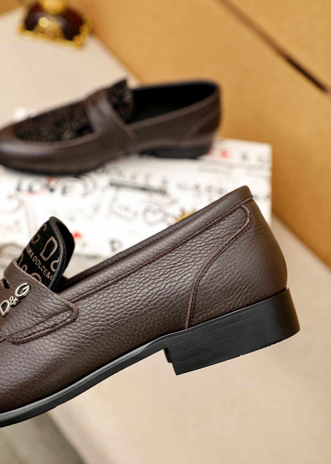 Dolce & Gabbana DG Men's Italian Calfskin Dress Shoes