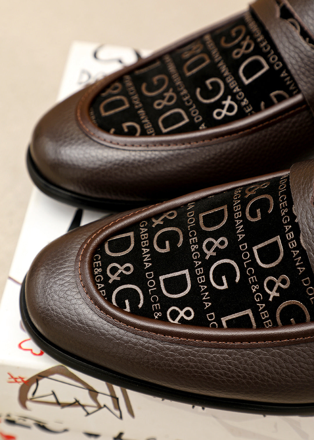 Dolce & Gabbana DG Men's Italian Calfskin Dress Shoes