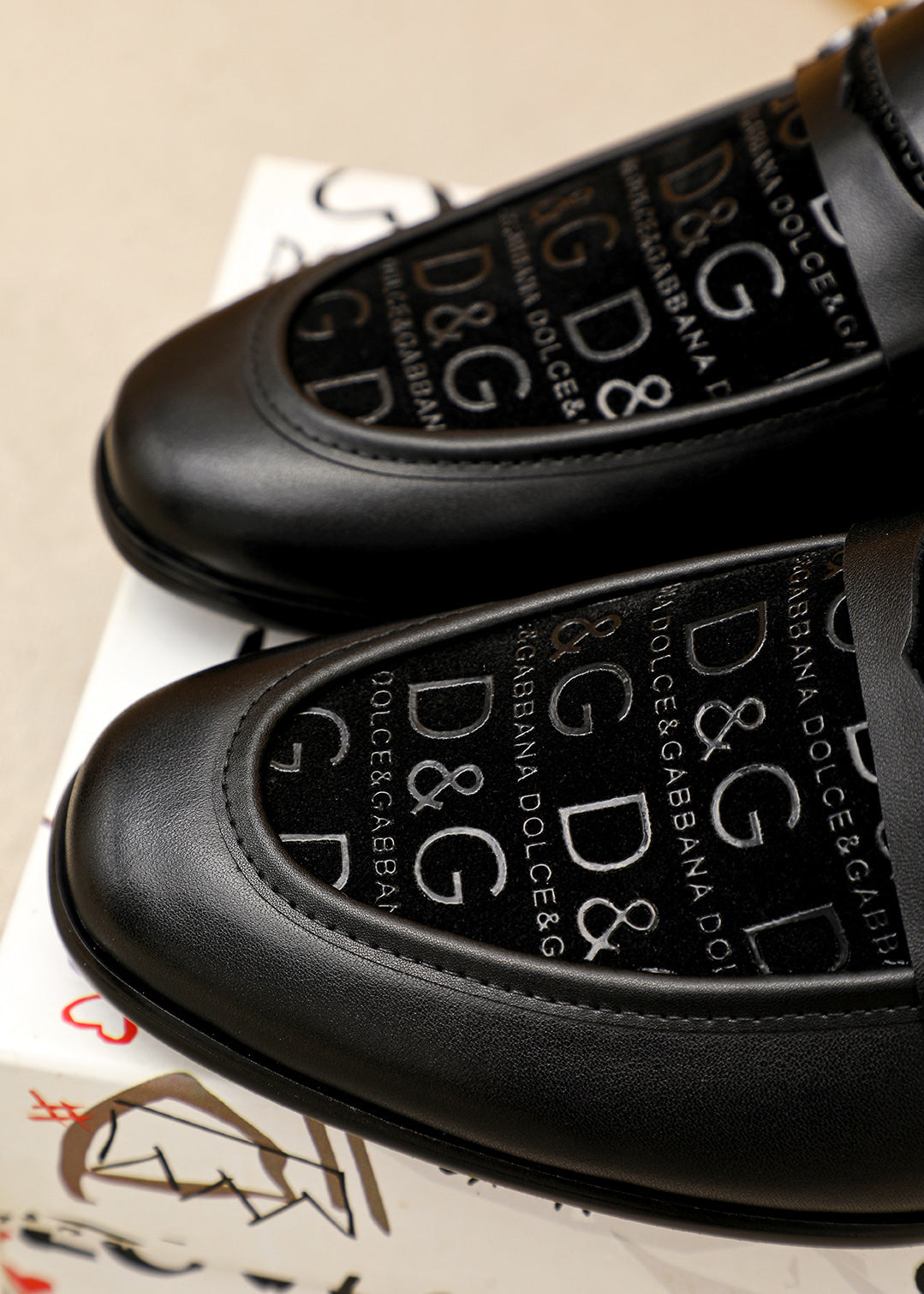 Dolce & Gabbana DG Men's Italian Calfskin Dress Shoes