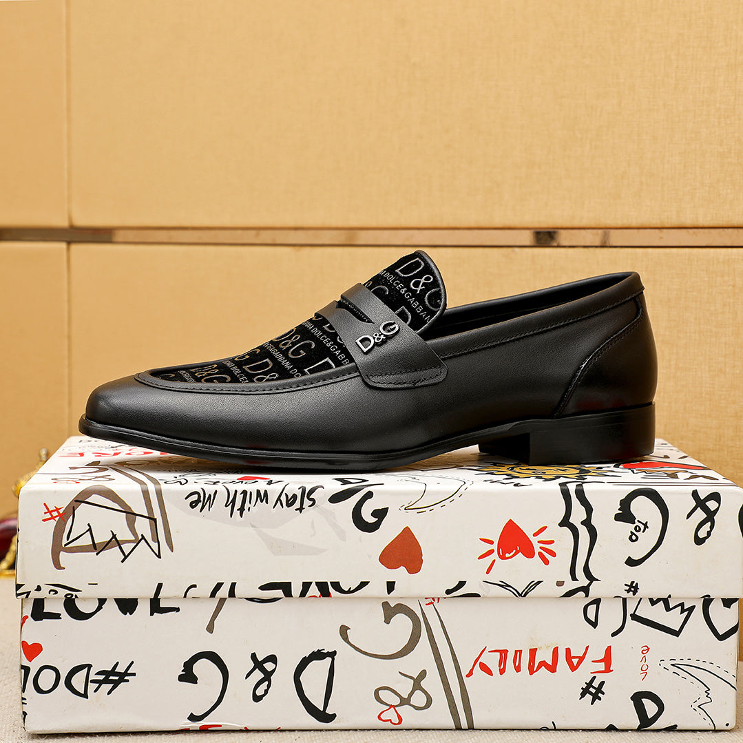 Dolce & Gabbana DG Men's Italian Calfskin Dress Shoes